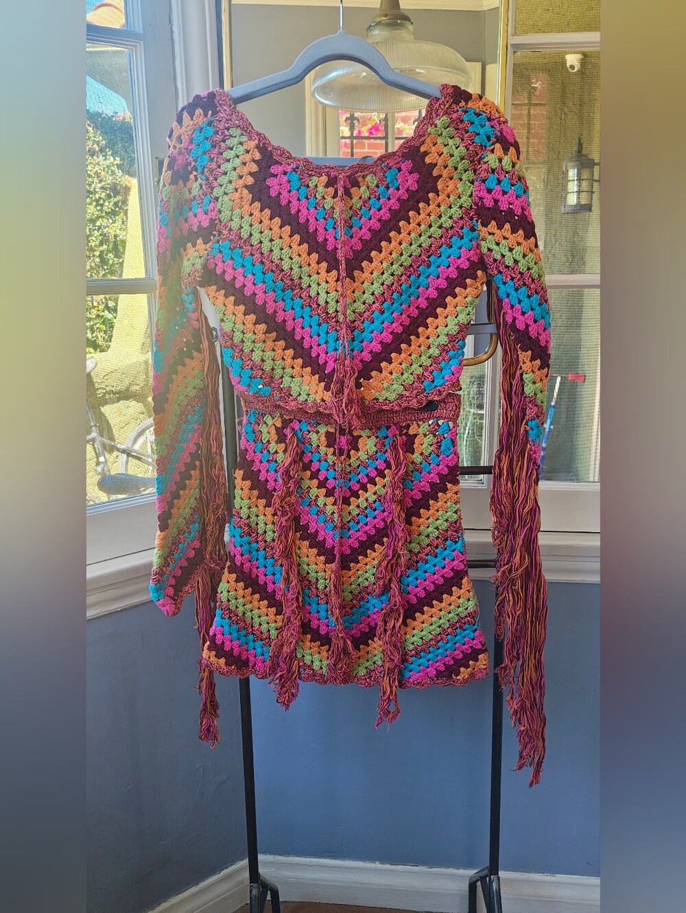 Spell Joni Crochet Fringe Set, S/M